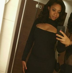 House of CB black dress